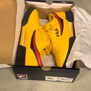 Fila Original Fitness Sneakers 12 YELLOW/RED/BLACK/WHITE